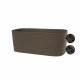 Jardiniere avec réserve d'eau - GARDEN ID Respect - Taupe 50 x 17 cm - 100% déchets ménagers - 100% recyclable - Surface stru…