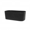 Jardiniere + réserve eau - GARDEN ID Respect - Noir-Anth 50 x 17 cm - 100% déchets ménagers - 100% recyclable - Surface struc…