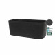 Jardiniere + réserve eau - GARDEN ID Respect - Noir-Anth 50 x 17 cm - 100% déchets ménagers - 100% recyclable - Surface struc…