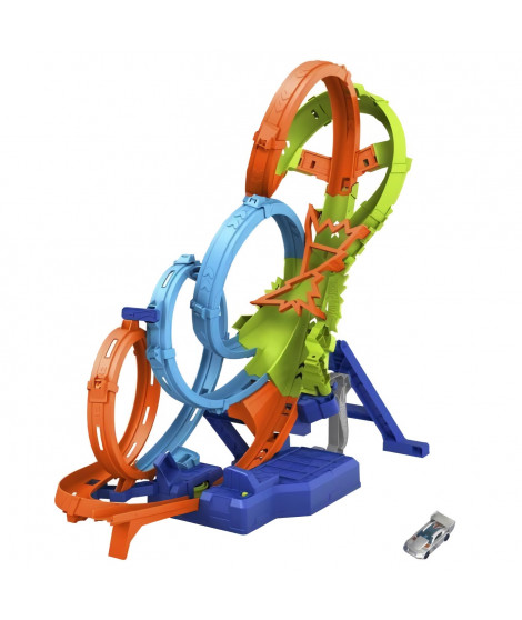 Hot Wheels-Coffret Ultra Crash Looping-Propulseur et voiture HXR70