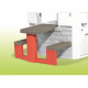 SMOBY Table pique-nique adaptée aux maisons Smoby compatibles - 2 bancs - Anti-UV.