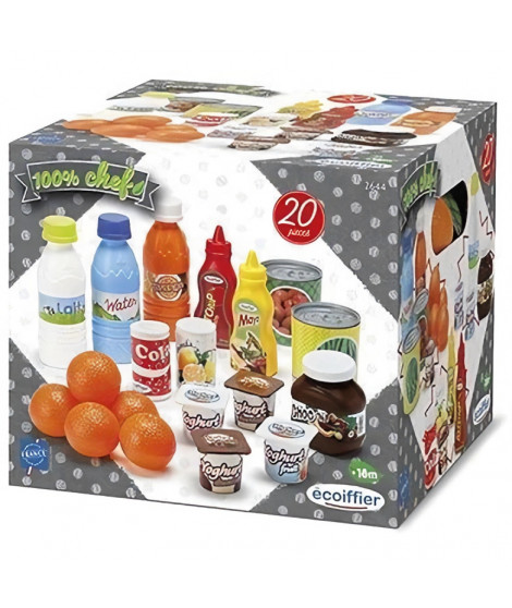 ECOIFFIER CHEF Pack Drive Accessoires Dinette - 20 pieces - 100% chef