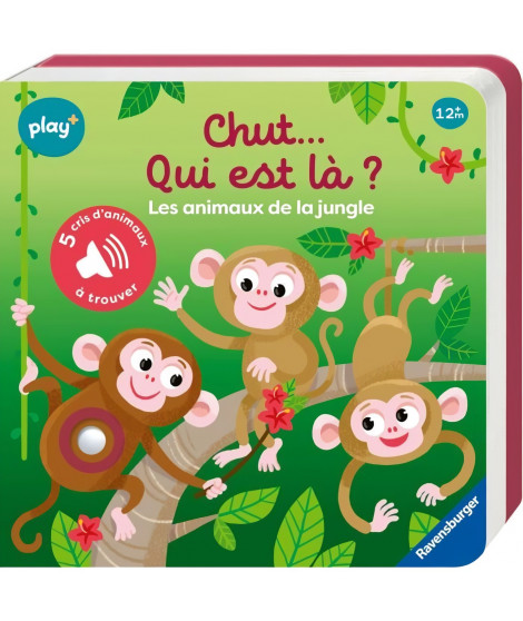 Ravensburger - Play + - Mon 1er livre sonore Cherche et trouve - Chut qui est la ? Les animaux sauvages - 13099033