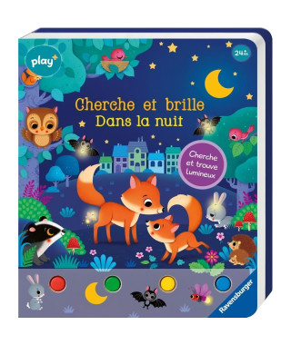 Ravensburger - Play + - Livre Cherche et brille - Dans la nuit   - 13099025