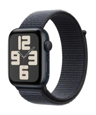 Apple Watch SE GPS - 44mm - Boîtier Midnight Aluminium - Bracelet Ink Sport Loop