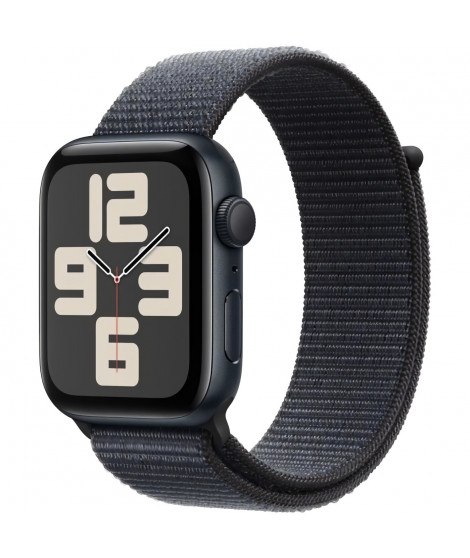 Apple Watch SE GPS - 44mm - Boîtier Midnight Aluminium - Bracelet Ink Sport Loop