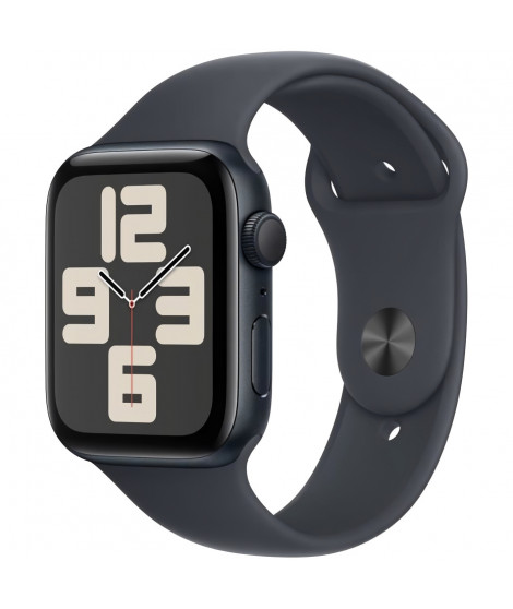 Apple Watch SE GPS - 44mm - Boîtier Midnight Aluminium - Bracelet Midnight Sport Band - S/M