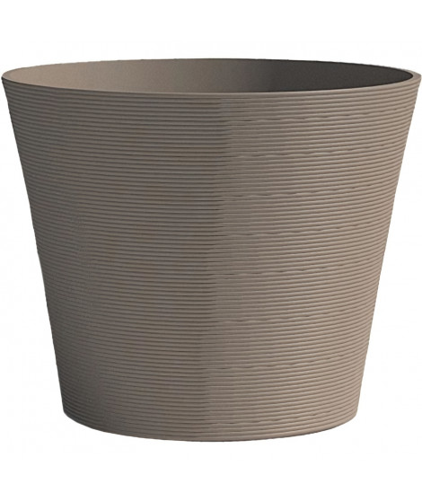 Pot de fleurs - GARDEN ID - Green Care Sense Taupe - 50 x 41 cm - Garantie de 10 ans - 100% recyclé - Résistance UV et gel