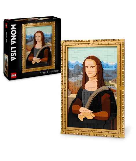 LEGO Art 31213 La Joconde - Set de construction tableau de Léonard de Vinci - Décoration