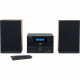 Micro-chaîne Bluetooth - THOMSON - Bois/Noir - Radio FM/CD/MP3/USB, 20W RMS, Tuner FM RDS, Prise casque, Télécommande, Alim. …