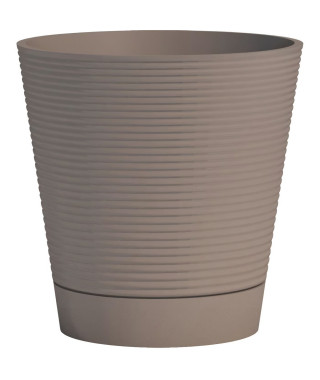 Pot réserve d'eau - GARDEN ID - Green Care Sense Taupe 40 cm - Garanti 10ans - 100% recyclé