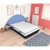 Ensemble sommier et matelas - PARIS - 140 x 190 - Ressorts - Sommier a lattes