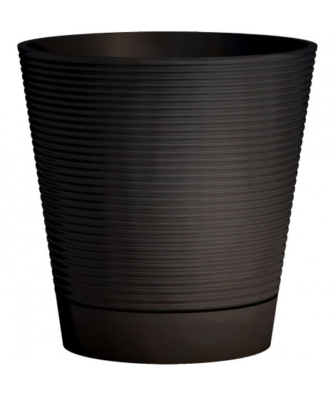 Pot réserve d'eau - GARDEN ID - Green Care Sense Noir-Anthracite 40 cm - Garanti 10ans - 100% recyclé
