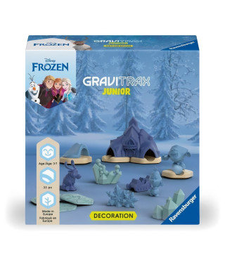 Ravensburger-Gravitrax Junior Set d'extension La Reine des Neiges-33 pieces-Circuit de billes a construire-Des 3 ans-23861