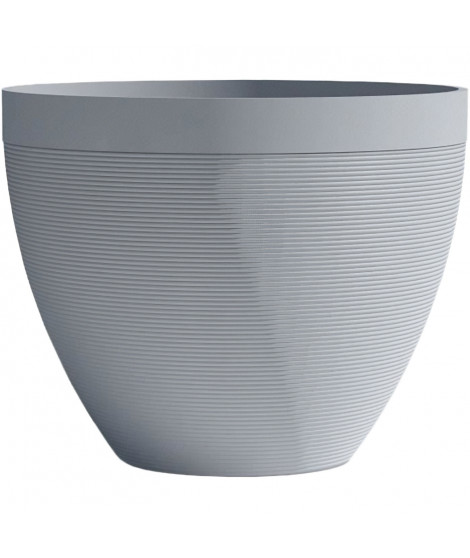 Pot de fleurs - GARDEN ID - Green Care Impact Bleu-Gris - 50 x 41 cm - Garanti 10ans - 100% recyclé - Résistant UV/gel