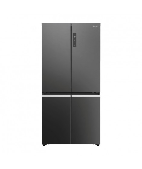 Réfrigérateur multi-portes - HAIER - Cube 90 Series 5 RTG785NHD - Classe E - 643 L - 190,5 x 90,8 x 74,8 cm - Inox foncé