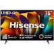 HISENSE 75A6N - TV LED 75 (189 cm) - Bords ultra fins - 4K UHD - Dolby Vision - Smart TV - 3xHDMI