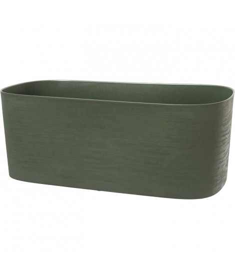 Jardiniere XL a réserve d'eau - GARDEN ID Respect - Vert de gris 80 x 38 cm - 100% déchets ménagers - 100% recyclable