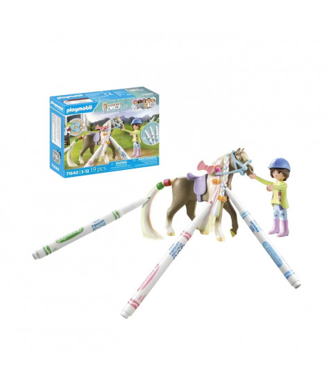 PLAYMOBIL - 71640 - Cavaliere crinier colorie