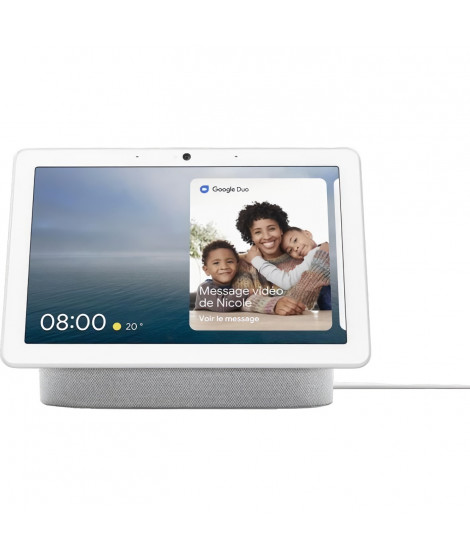 GOOGLE Nest Hub Max - Enceinte connectée - Gris clair