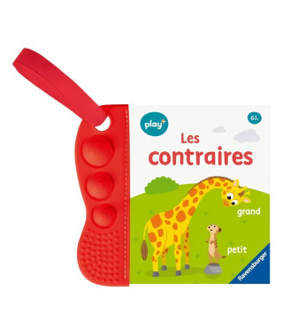 Ravensburger - Play + - Livre Flip & pop - Les contraires- 13099038 (Mon premier livre de dentition)