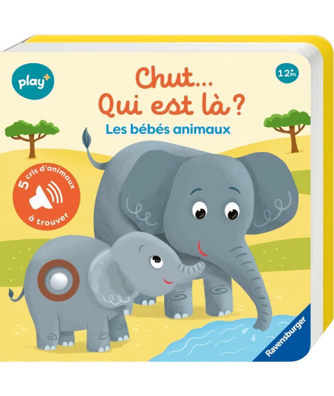 Ravensburger - Play + - Mon 1er livre sonore Cherche et trouve - Chut qui est la ? Les bébés animaux - 13099034