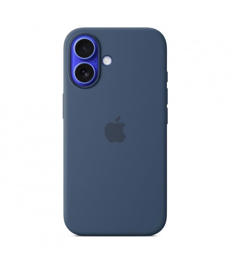 APPLE iPhone 16 - Coque en silicone avec MagSafe - Denim