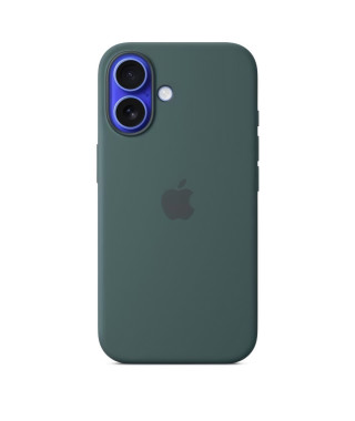 APPLE iPhone 16 - Coque en silicone avec MagSafe - Lake Green