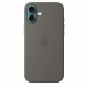 APPLE iPhone 16 Plus - Coque en silicone avec MagSafe - Stone Gray