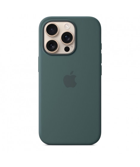 APPLE iPhone 16 Pro - Coque en silicone avec MagSafe - Lake Green