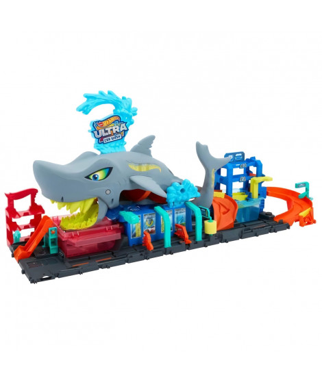 Hot Wheels City-Station de Lavage Requin-Coffret voiture Color Reveal HTN82
