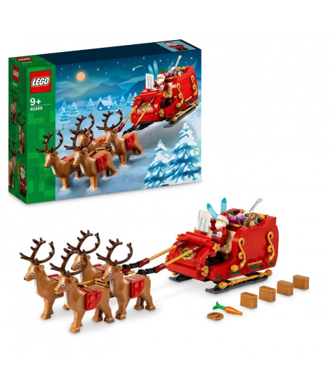 LEGO 40499 Le traîneau du Pere Noël - Set de construction pour enfants des 9 ans