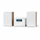 Microchaîne - THOMSON - COSY MIC121BT - Lecteur CD, Bluetooth, Radio FM, MP3, USB - Bois et Blanc