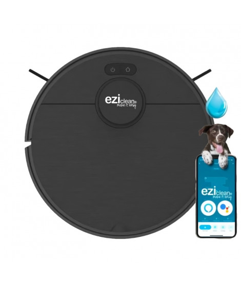 EZIclean I-BOT Z6 MAX  - Robot aspirateur laveur connecté 150 min - 2 kPa - 0,43 L - Noir