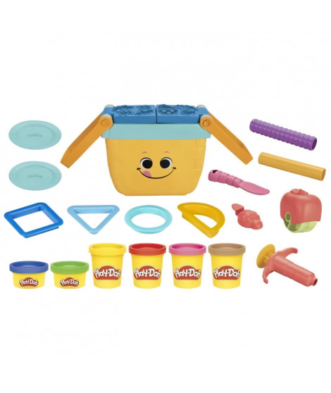 Jeu de pate a modeler Play-doh - F6916FF1 - , Pique-Nique des Formes, Jouets prescolaires de pate a Modeler
