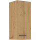 Meuble haut - MODENA - 30 cm - Chene artisan et noir mat - CUISINIER