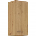 Meuble haut - MODENA - 30 cm - Chene artisan et noir mat - CUISINIER