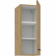 Meuble haut - MODENA - 30 cm - Chene artisan et noir mat - CUISINIER
