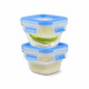 Tefal Masterseal Glass Bébé, Lot de 3 boîtes de conservation alimentaire  0,18 L, Compatible four et congélateur N1050710