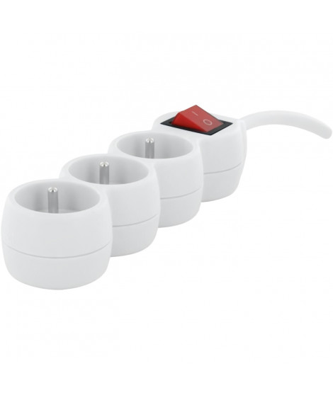 Bloc 3x16A - CHACON - 3G1,5 mm2 - 1,5 m - Blanc