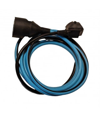 Prolongateur Dual color - CHACON - Noir / Turquoise - H05VV-F 3G1,5 - 10 m