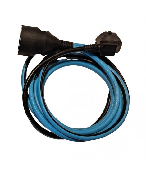 Prolongateur Dual color - CHACON - Noir / Turquoise - H05VV-F 3G1,5 - 10 m