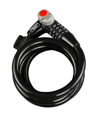 Antivol vélo - BURG WACHTER - 230 180 L - Code, 180 cm, acier 12 mm, LED