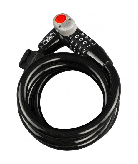 Antivol vélo - BURG WACHTER - 230 180 L - Code, 180 cm, acier 12 mm, LED