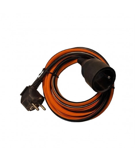 Prolongateur Dual color - CHACON - Noir / Orange - H05VV-F 3G1,5 - 10 m
