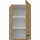 Meuble haut - MODENA - 40 cm - Chene artisan et noir mat - CUISINIER