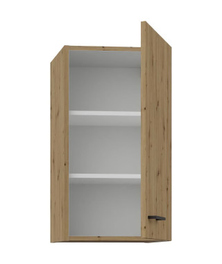 Meuble haut - MODENA - 40 cm - Chene artisan et noir mat - CUISINIER