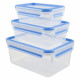 Tefal Masterseal Fresh 3 boîtes de conservation alimentaire 2.30 L + 1 L + 0.55 L, Hermétiques, Sans BPA, Micro-ondes K3028912