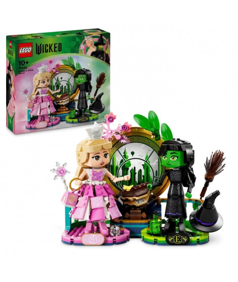 LEGO Wicked 75682 Figurines d'Elphaba et de Glinda - Idée Cadeau Anniversaire