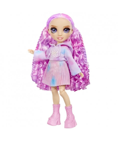 Rainbow High - Water Color - 1 poupée mannequin (Violet) de 27cm - 2 tenues et accessoires a personnaliser - Colore tes cheveux